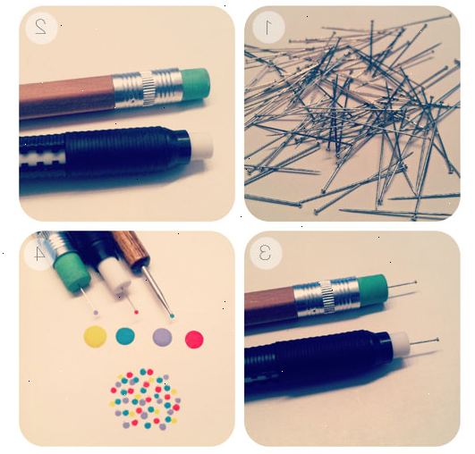 Hvordan lage en punktere verktøy for neglene. Bruk en pin fra din sysaker.