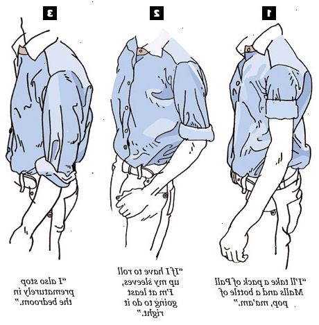 Hvordan å rulle opp lange ermer på en kjole skjorte. Unbutton ermene og eventuelle mindre knapper som går opp ermet.