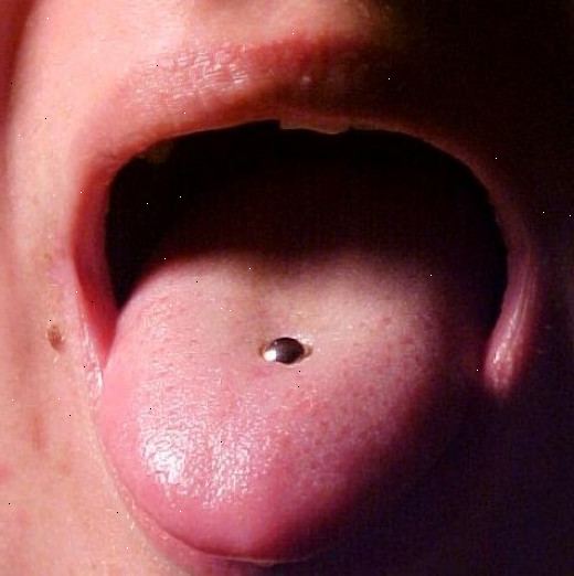 Hvordan ta vare på tungen piercing. Hvis du er under 18 år, får tillatelse!