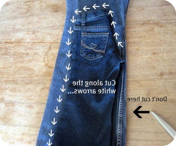 Hvordan lage dine egne unike jeans. Alle barna gjenskape sine jeans.